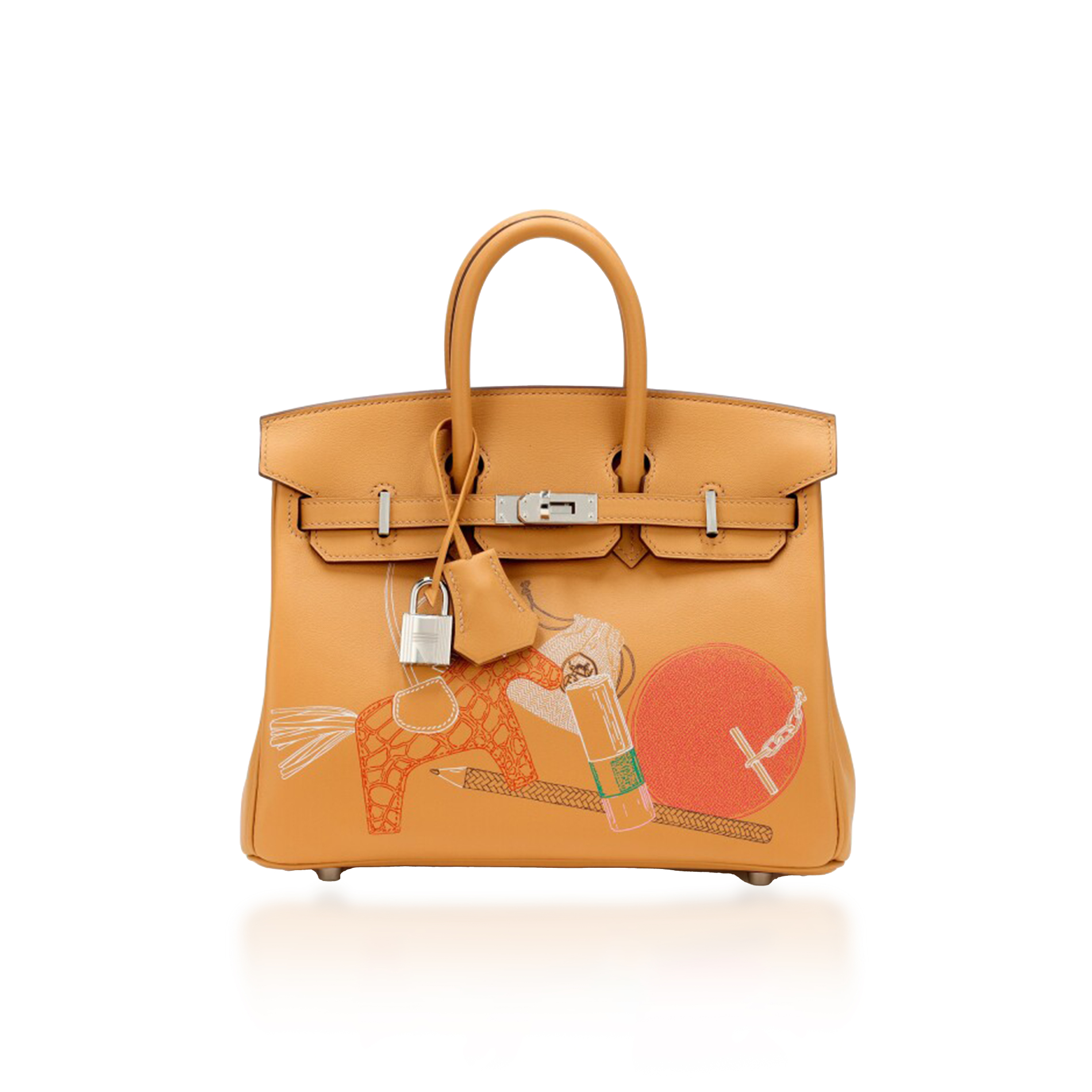 Hermes Gris Agate Ostrich Kelly Pochette Bag with Palladium, Lot #58133